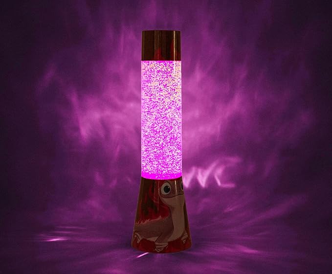 Disney Frozen 2 Bruni Salamander Glitter Motion Lamp | LED Light, Bedside Table Lamp for Desk | Home Decor Accessories And Room Essentials | Official Disney Princess Collectible | 12 Inches Tall