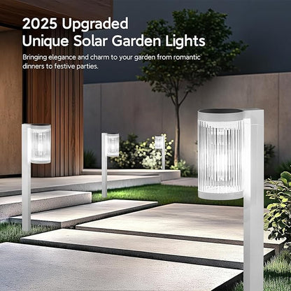 ELECLINK Solar Pathway Lights Outdoor, 6 Pack Upgraded Outdoor Solar Lights for Outside Super Bright Up to 12Hrs, IP65 Waterproof Solar Garden Lights for Yard Walkway Path Driveway Sidewalk