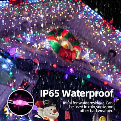 LIGHTOP Solar String Lights Outdoor 2 Pack 33FT 100LED Copper Wire Fairy Light Waterproof Decoration for Wedding Party Terrace Yard Tree Garden Patio Camping (Multicolor)