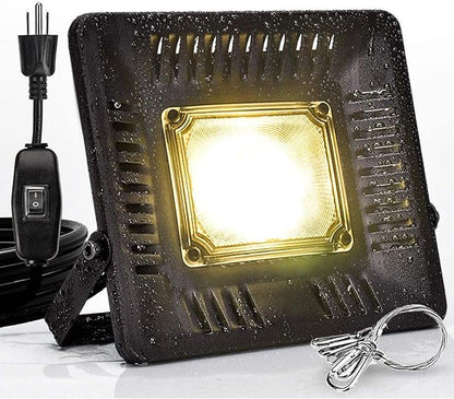 150W Waterproof Plant Light, Outdoor Grow Light,Sunlike,Full Spectrum LED Grow Lamp,Without Noise,Ultra Thin,Heat Dissipation,for Seedling Growing Blooming Fruiting
