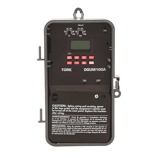 DGU Series Lighting Control with Photo/Override Input Control Time Switch, Noryl Indoor/Outdoor NEMA 3R, 120-277 VAC 50/60 Hz Input Supply, SPDT Momentary Output Contact