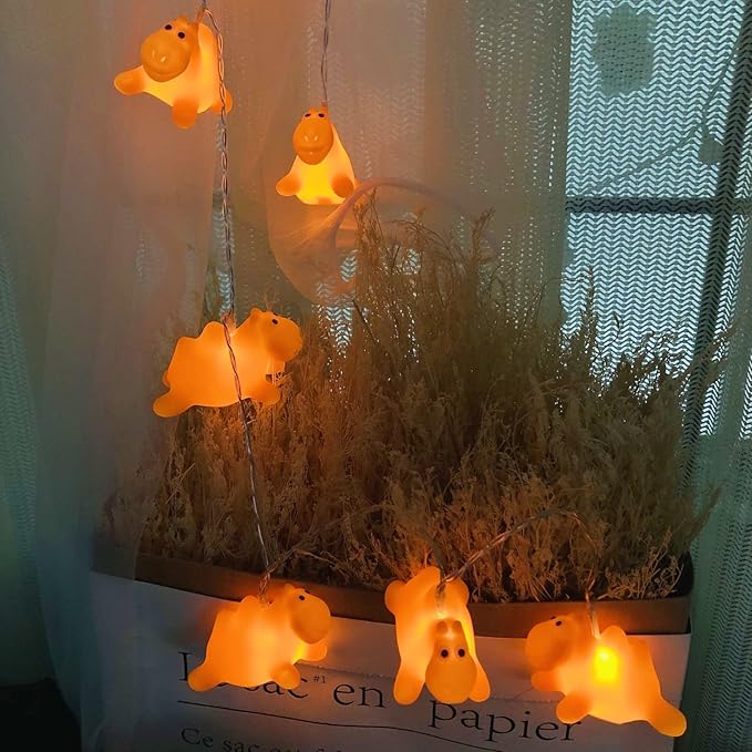 5.4 FT Cute Animal Camel String Lights,10 LED Camel Fairy Light Camel Lamp Battery Operated for Home Party Christmas Camping Decoration (Camel)