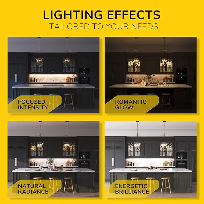 Getinlight 32-inch 3 Color Levels LED Under Cabinet Lighting, Hardwired or Plugged-in, Selectable White 2700K/3000K/4000K, Dimmable, White Finished, IN-0210-4