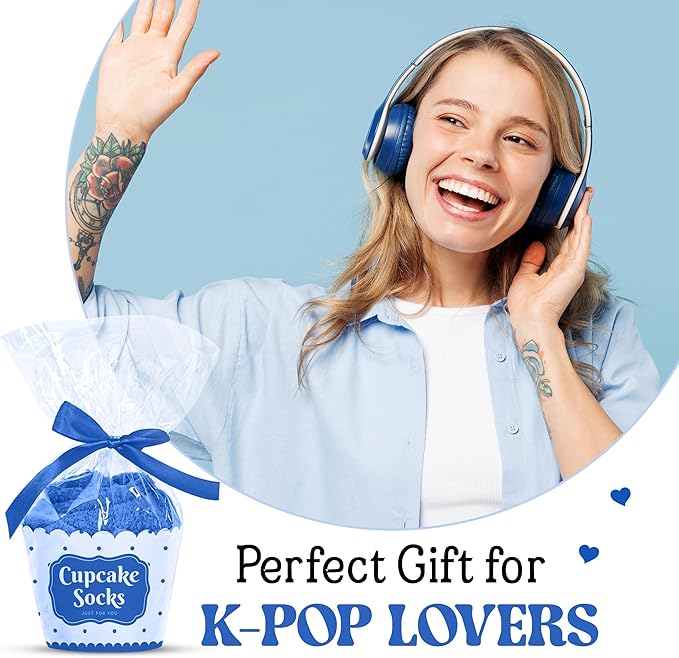 Kpop Merch - Unique Kpop Gifts for Girl, Teen - Cute Korean Socks - Christmas Gifts, Stocking Stuffers for Women
