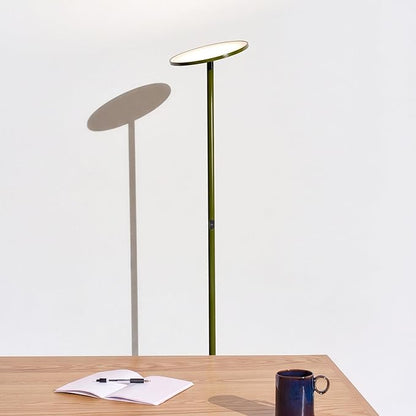 Brightech Sky LED Floor lamp, Torchiere Super Bright Floor Lamp for Living Room Decor & Office - Dimmable, Tall Standing Lamp with Warm Light for Bedroom & Reading - Green