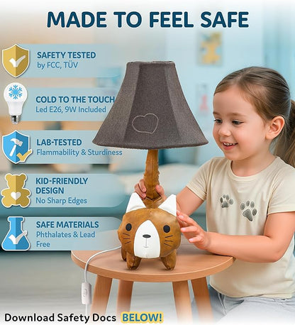 Cat Lamp for Girls Bedroom - 20", Animal Lamp for Kids Room - Cute Christmas Gifts, Birthday Gifts for All Ages: Toddler Boys, Children, Grandkids 3 4 5 and Up Years Old, Sister, Brother, Sibling