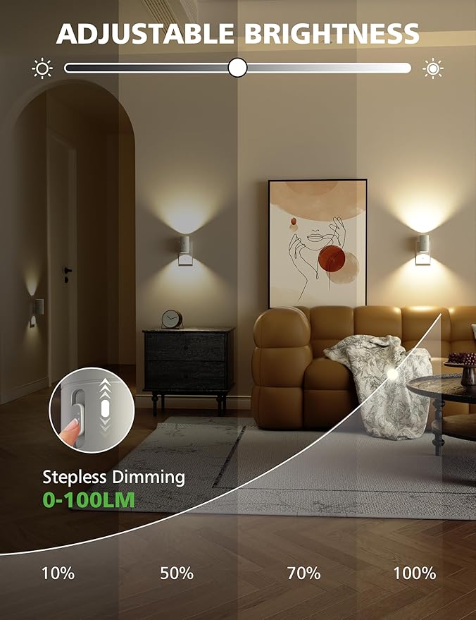 JOFIOS Night Lights Plug Into Wall,Dimmable LED Nightlight with Dusk to Dawn Sensor,0-100LM Adjustable Brightness,3 Color Temperatures,Night Light for Hallway Bathroom Stair Bedroom,White,4 Pack