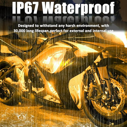 Yellow 12v 15 Led 30cm Car Flexible Waterproof Underbody Light Strip Pack of 20