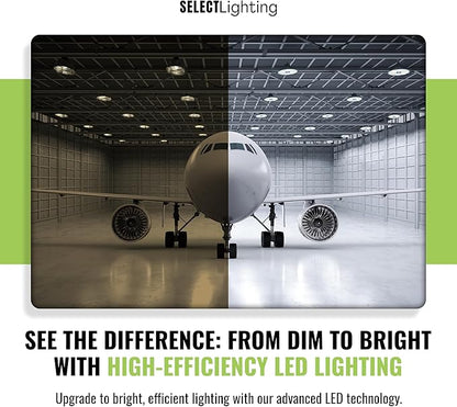 UFO LED High Bay Shop Light, 200W/160W/115W Selectable, 29000 Lumen, Multi-CCT (3000K/4000K/5000K), IP65 Waterproof, UL Certified Warehouse & Garage Lighting (20–30ft Mount)