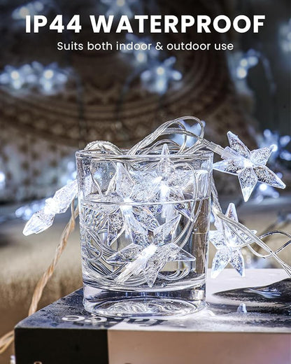 Star String Lights 59 Ft 100 LED Christmas Lights Plug in with Remote Timer Connectable Twinkle Lights for Bedroom Wedding Christmas Tree Indoor Outdoor Decor, Cool White