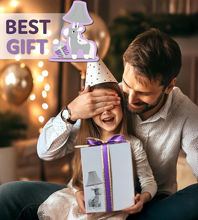 Unicorn Kids Lamp for Girls Bedroom - 19.7", Girls Lamp for Kids Room - Cute Christmas Gifts, Birthday Gifts for All Ages: Toddler Boys, Children, Grandkids 3 4 5 and Up Years Old, Sister, Brother