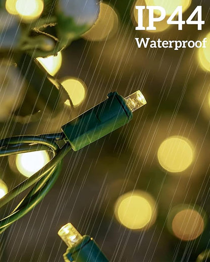 Led Christmas Net Lights for Bushes, 132LED 6FT x 6FT Connectable UL Certified Net Lights for Bushes Tree Shrubs Xmas Trunk Green Wire Christmas Decorations