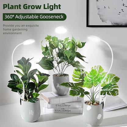 EWPJDK Grow Light for Indoor Plants Full Spectrum Plant Grow Lights 72 LED Plant Light Grow Lamp for Indoor Growing Pot Clip LED Plant Lamp (White, 1)