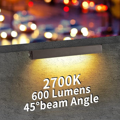 4-Packs 5W 12 Inch LED Hardscape Paver Lighting,12V AC/DC Low Voltage Retaining Wall Lights,LED Landscape Lighting,2700K Soft White Outdoor Step Light,50,000 Hours Lifespan