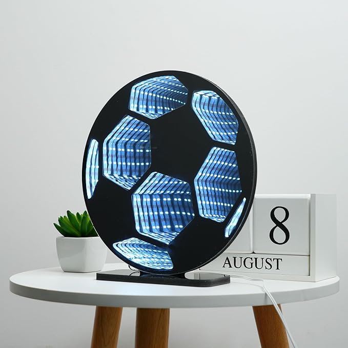 Light Up Your World! Wireless Express Neon Art Signs (5 Unique Styles) - Desktop & Wall Décor. Perfect for Bedrooms, Dorm Rooms, Office (Soccer)