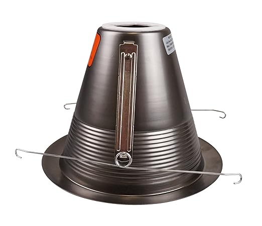 NICOR Lighting 6 inch Bronze Airtight Cone Baffle Trim, Fits 6 inch Housings (17550ABZ)