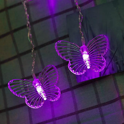 Butterfly Curtain Lights, 13ft 96 LED USB Window Fairy Lights 16 Butterflies 8 Modes Firefly Twinkle Timer String Lights with Remote for Room Bedroom Wall Ceiling Party Wedding Christmas