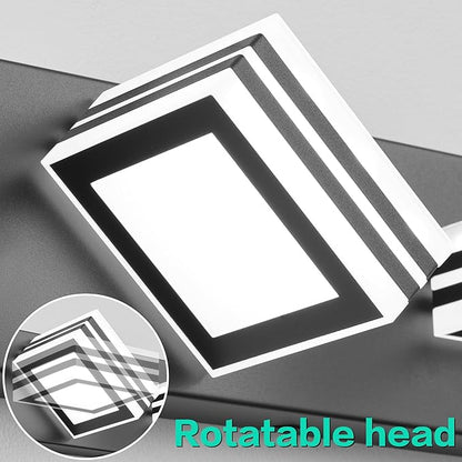 SOLFART LED Bathroom Vanity Light Fixtures： 3 Light Matte Black Modern Acrylic Bathroom Wall Lighting Fixtures Over Mirror Cool White 6000K
