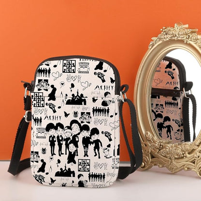 TSOTMO K-pop Characters Bag Music Lover Gift K-Pop Boygroup Crossbody Bag for Korean Group Member Merchandise