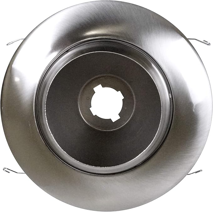 NICOR Lighting 6 inch Nickel Recessed Eyeball Trim Designed for 6 inch Housings (17506NK)