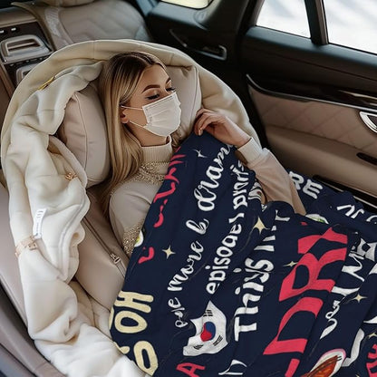 Korean Drama Gifts, K-Drama, Korean Gifts for Women, Kdrama Merch, K Drama Gifts for Women/Girl/Fans, Kpop Gifts, Birthday Christmas Kdrama Blanket 60"x50"