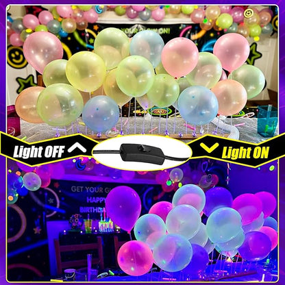 45W LED Black Light Bar, Blacklight with 6.6ft Cord+Switch, Light Up 26x26ft, Glow in The Dark for Halloween, Party, Birthday, Body Paint, Fluorescent Poster, Bedroom