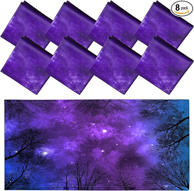 Patelai 8 Pack Fluorescent Light Covers for Classroom Ceiling 4 x 2 Feet Magnetic Light Covers Filter for Office School Drop Ceiling Supplies(Galaxy Style)