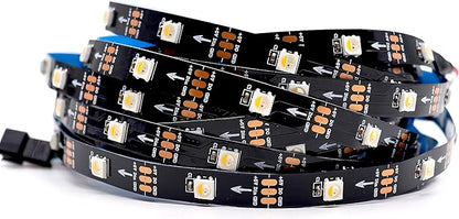 DC5V SK6812 (Similar WS2812B) RGBW RGB+Warm White 30leds/Pixels/m LED Strip Light Individually Addressable 4Color in 1LED Non-Waterproof (16.4ft(5m) 150leds, IP30) (No Adapter or Controller)