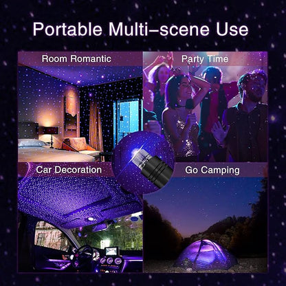 Star Projector Night Light, Car Accessories for Women and Men, Romantic Car Led Lights Interior, Adjustable Interior Car Lights, Roof, Bedroom, Decor, Room Decor, Home Decor, Plug and Play