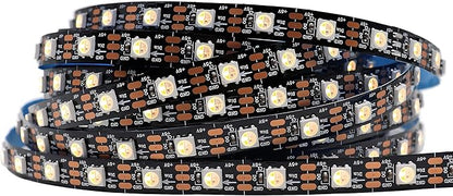 DC5V SK6812 (Similar WS2812B) RGBW RGB+Warm White LED Strip Light 60leds/Pixels/m Individually Addressable 4Color in 1LED Dream Color(16.4ft(5m) 300leds, IP30) (No Adapter or Controller)