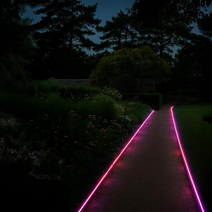 LIFX Supercolor Neon Flex Outdoor Smart Rope Light, 16ft RGBW LED Strip with Polychrome Technology, 60 Addressable Zones, Bendable Silicone, Wi-Fi, Works with Alexa, Google, HomeKit, LFXNEON16/WP