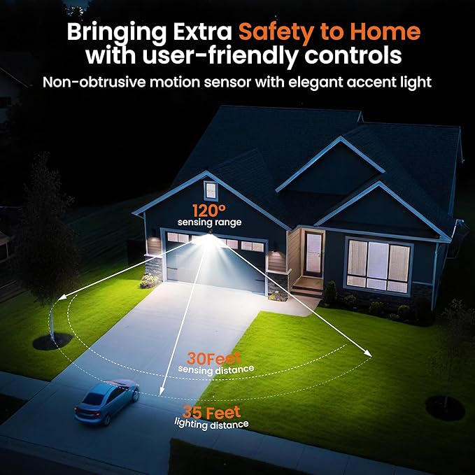 Battery Operated Motion Sensor Light Outdoor, 4000mAh Rechargeable 600 Lumen Battery Powered Spotlight Outdoor Waterproof for Porch, Garage, House (Brown)