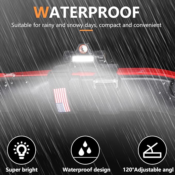2.0”-4.0” Roll Bar Dome Light UTV LED Interior Lights for Jeep Wrangler CJ YJ TJ JK JL Gladiator JT 1945-2025 Polaris RZR Ranger Cam Am Golf Cart ATV Boat US Flag 2 Pack