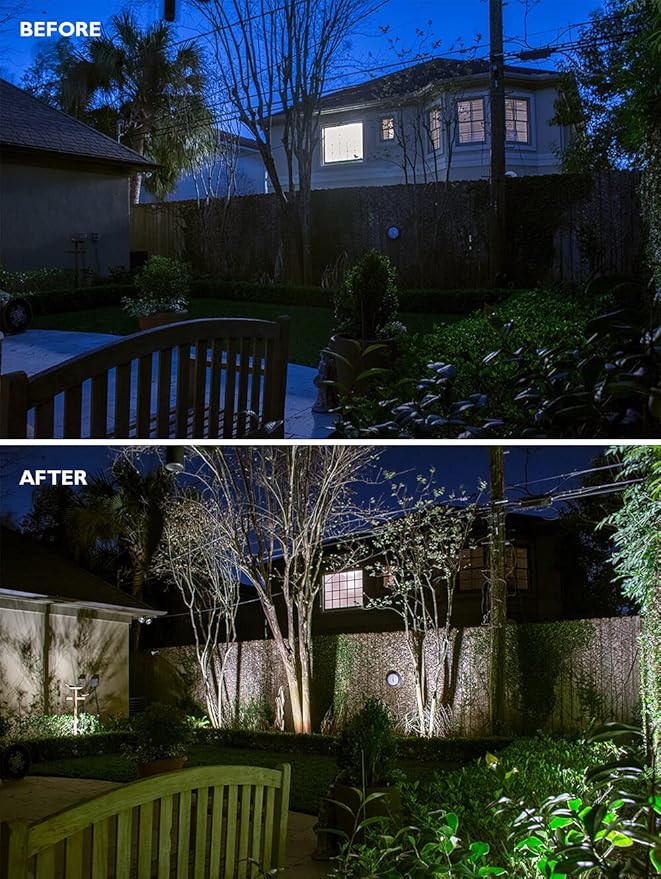Dusk to Dawn LED Flood Lights Outdoor, Gen4 45W Commercial Industrial Security Lights, 5650LM 5000K Daylight 175W MH Equal, 120-277V UL Listed for Sign Garage Garden House Yard