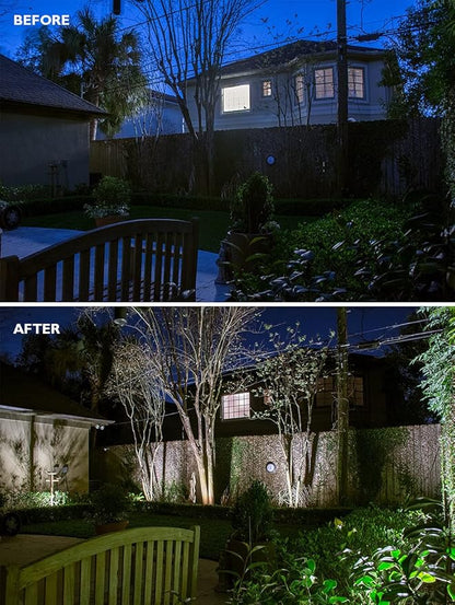 Dusk to Dawn LED Flood Lights Outdoor, Gen4 45W Commercial Industrial Security Lights, 5650LM 5000K Daylight 175W MH Equal, 120-277V UL Listed for Sign Garage Garden House Yard