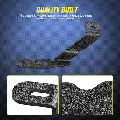 Nilight Ditch Light Brackets Auxiliary Offroad Work LED Pod A-Pillar Hood Mounts Compatible with 2007-2013 GMC Yukon Sierra & Chevy Suburban Tahoe Silverado