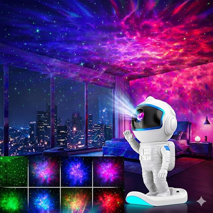 Galaxy Projector, Star Projector Night Light with Timer and Remote for Bedroom, Kids Room Decor, Adjustable Head Angle Nebula Ceiling Lamp, Gifts for Adults, Teens, Christmas, Birthday