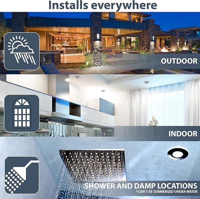 Nadair, 4’’ LED Recessed Ultra Slim Lights, 6-Pack, IC Rated, Dimmable, 9W=75W, 900 Lumens, 3000K (Warm White), Large Junction Box, Quick Connect System, White Finish, Brushed Nickel Trim Included