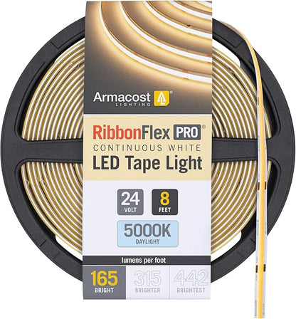 Armacost Lighting RibbonFlex Pro COB, 24V, 5000K, 165 Lumens/Ft, IP20, 2.5M 171410