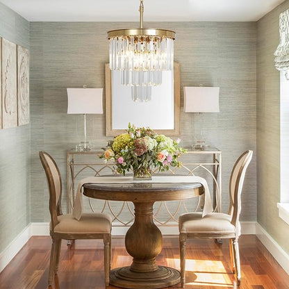 Luxurious Crystal Gold Modern Chandeliers Lights Pendant Ceiling Light Chandelier Lighting Fixture for Dining Room Living Room Kitchen Island Bedroom