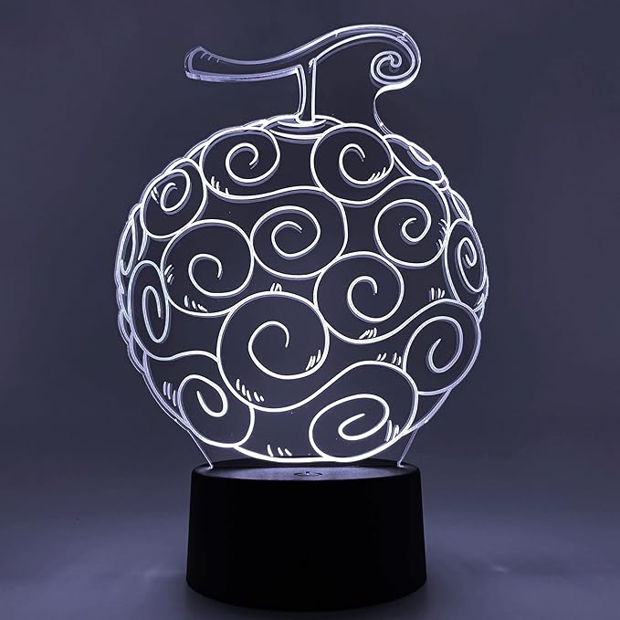 Otaku Lamps Gum Gum Fruit One Piece – Anime Lamp Figure Night Light, 16 Color RGB LED – 3D Anime Room Décor Gift for Otaku