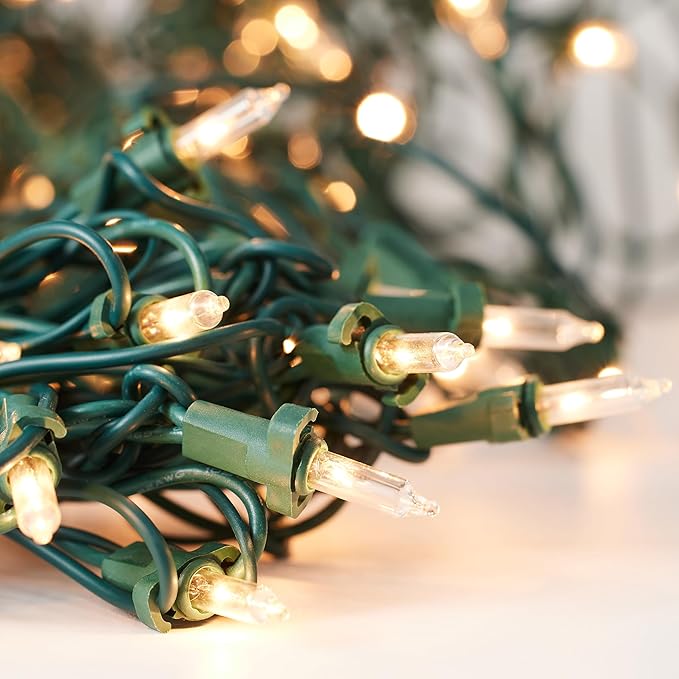 Christmas Net Lights 150L Warm White Lights Green Wire, Connectable Lights Indoor & Outdoor Mesh for Wedding, Christmas Eve,Summer Spring,Festival
