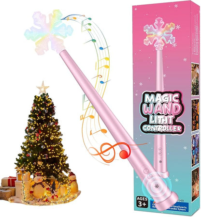 Christmas Tree Light Wand Remote - Voice Control Magic Wand Light Controller with Wireless Outlet Plug - Magical Christma Tree Lights Switch Wands for Kids, Xmas Gifts Outdoor Lighting Decoration