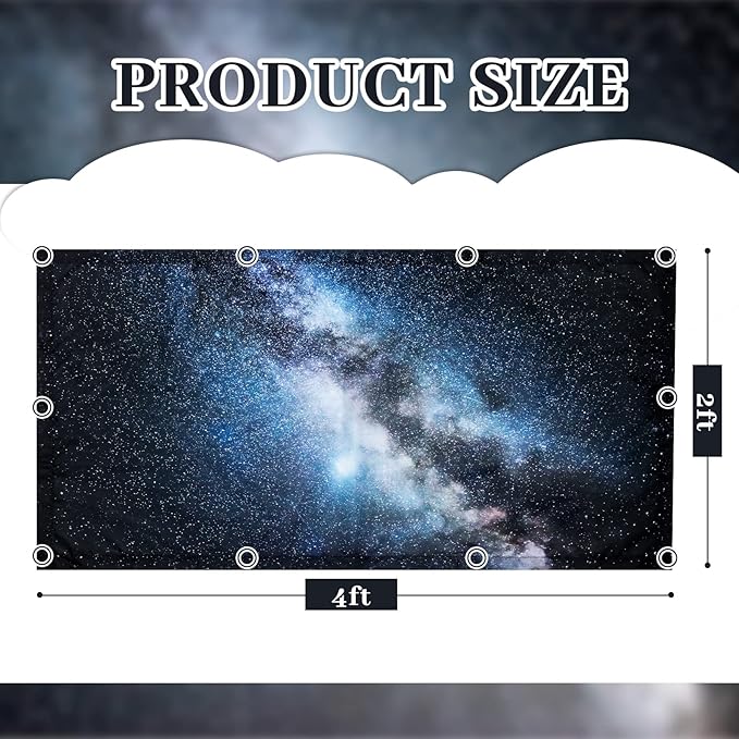 Patelai 8 Pack Fluorescent Light Covers for Classroom Ceiling 4 x 2 Feet Magnetic Light Covers Filter for Office School Drop Ceiling Supplies(Galaxy Sky)