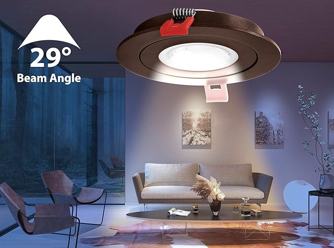 NICOR Lighting DGF43120SRDOB DGF4(v3) Canless Downlight, 4 Inches, Oil-Rubbed Bronze