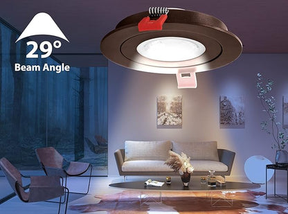 NICOR Lighting DGF43120SRDOB DGF4(v3) Canless Downlight, 4 Inches, Oil-Rubbed Bronze