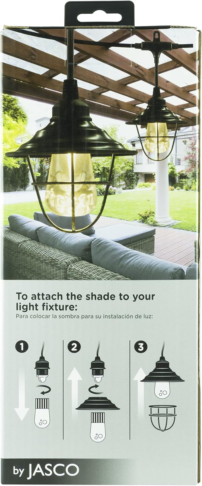 Enbrighten Café Add-On Accessory Lens Shades, Oil-Rubbed Bronze Finish Lens Shades, Easy-to-Install, for use with Enbrighten Café String Lights, 35877, 6 Count (Pack of 2)