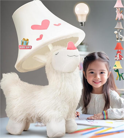 Alpaca Kids Lamp for Girls Bedroom - 19", Llama Girls Lamp for Kids Room - Cute Christmas Gifts, Birthday Gifts for All Ages: Toddler Boys, Children, Grandkids 3 4 5 and Up Years Old, Sister, Brother