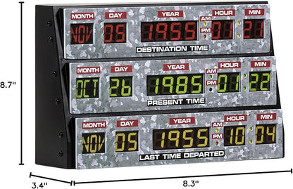 NUMSKULL Back to The Future 3D Lamp Wall Light Plastic - Ambient Lighting Gaming Accessory for Bedroom, Home, Study, Office, Work - Official Back to The Future Merchandise