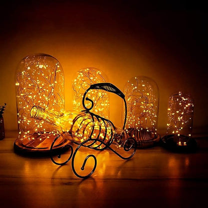 Joomer Fairy String Lights 66FT 200 LEDs Plug in Fairy Lights Indoor Copper Wire String Light DIY for Bedroom, Parties, Wedding, Christmas, Outdoor, Indoor Decoration (Warm White, Non-Connectable)